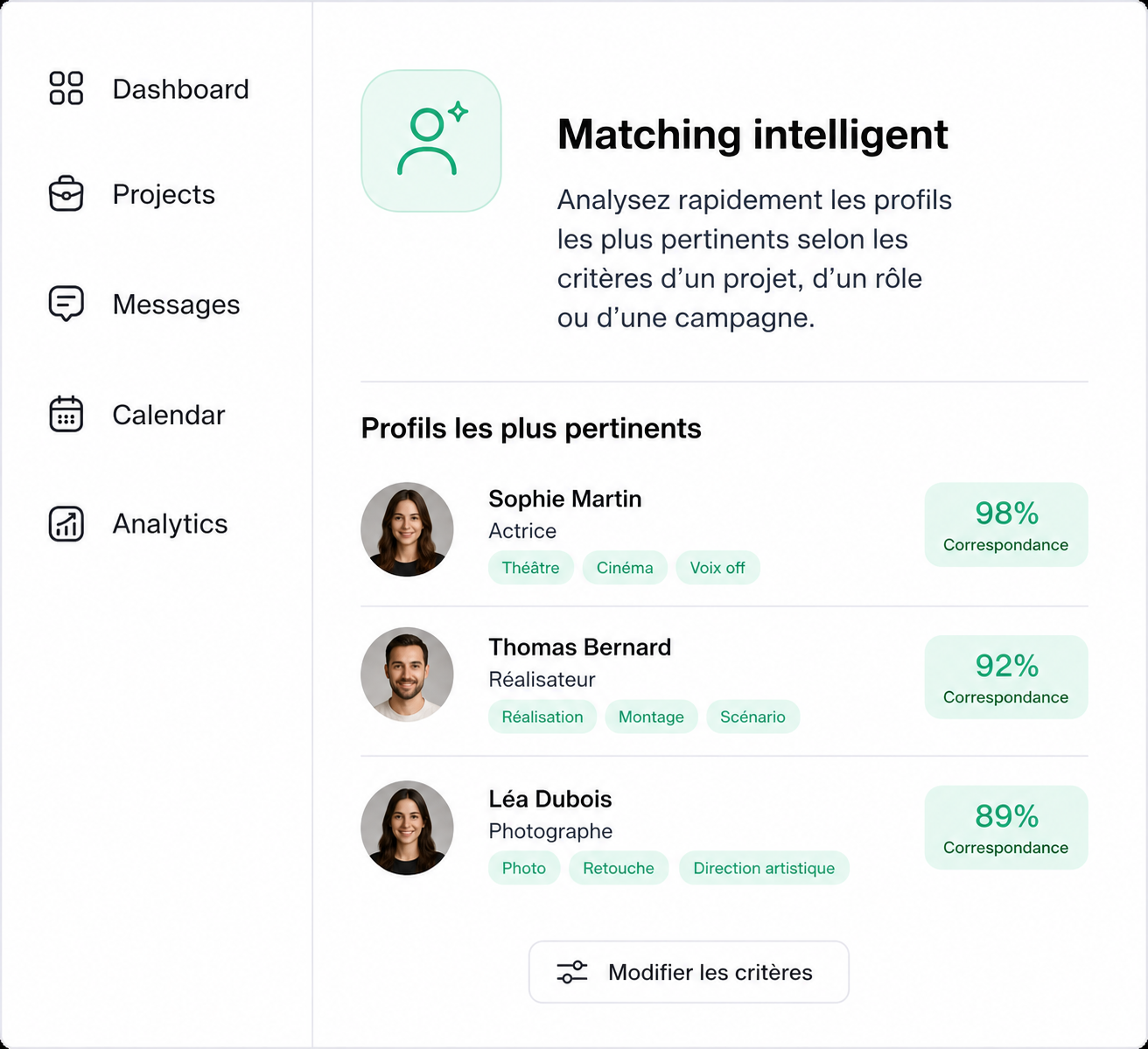 Matching intelligent