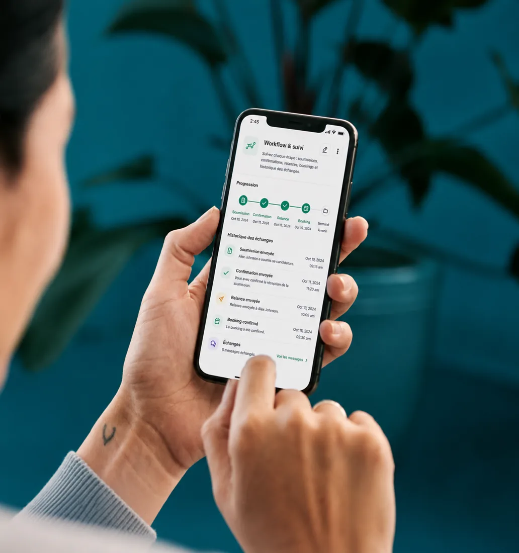 L'application Castflow utilisée sur mobile